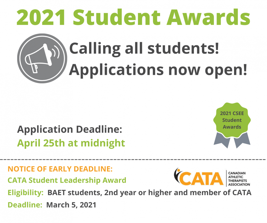 Awards Applications Open and New Awards Added Today!